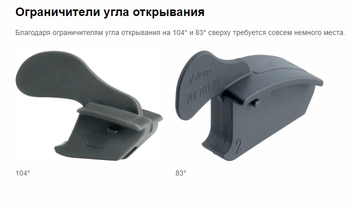 Ограничитель угла открывания 104° для AVENTOS HF — фото 5