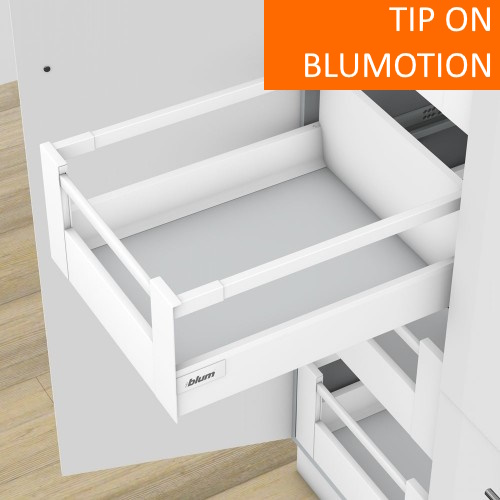 Высокий внутренний ящик TANDEMBOX antaro D - 1 релинг (высота D =  224 мм) TIP-ON BLUMOTION