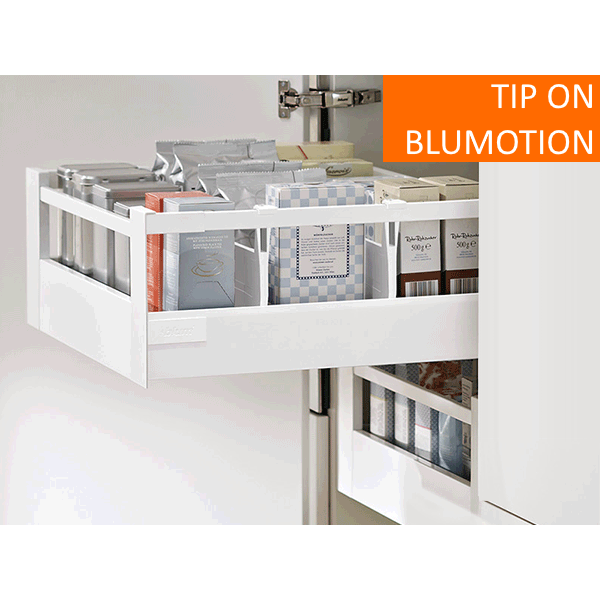 Высокий внутренний ящик TANDEMBOX antaro C - 1 релинг (высота С = 192 мм) TIP-ON BLUMOTION