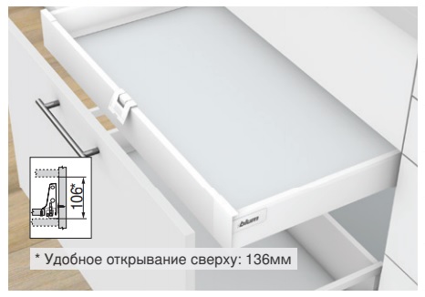 Стандартный внутренний ящик TANDEMBOX antaro M (высота М = 106 мм) TIP-ON BLUMOTION — фото 6