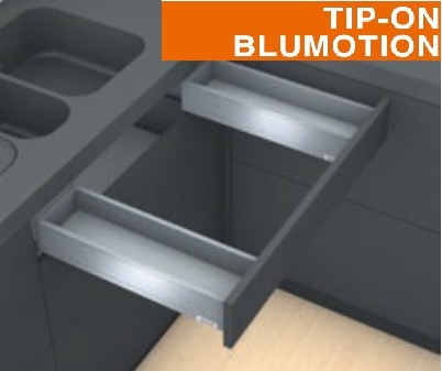 Ящик под мойку LEGRABOX M (высота M=106 мм) TIP-ON BLUMOTION