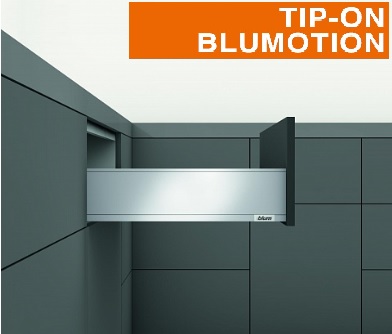 Стандартный ящик LEGRABOX K (высота K=144 мм) TIP-ON BLUMOTION
