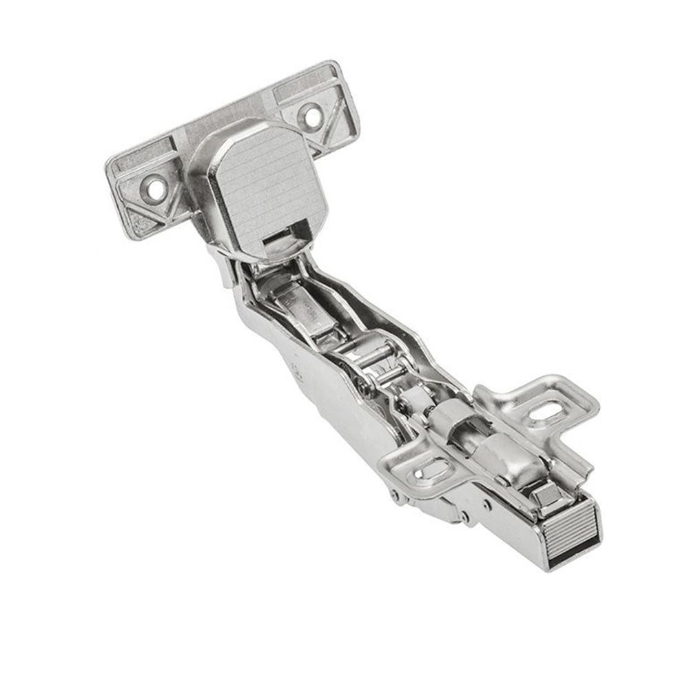 Петля угловая 165° ZM-HCKT165-BE-S с доводчиком с планкой и саморезами окр.165° — фото 3