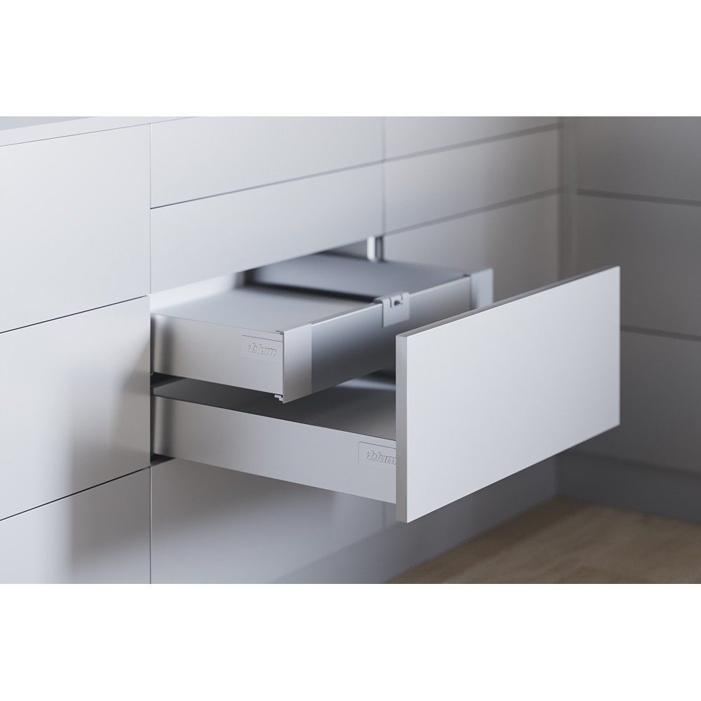 TANDEMBOX antaro, внутренний ящик TIP-ON BLUMOTION, высота M 400 мм, серый металик