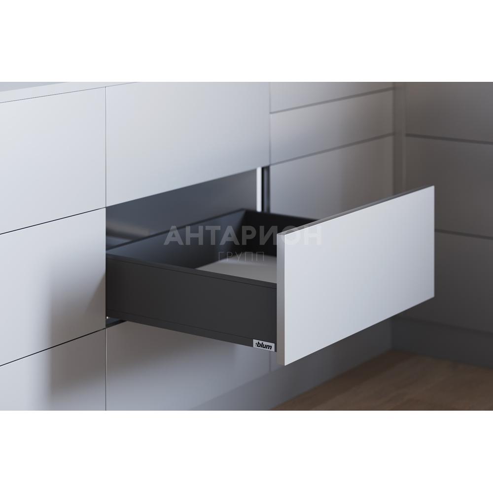 LEGRABOX pure, cтандартный ящик BLUMOTION, высота K 500 серый Орион 70 кг