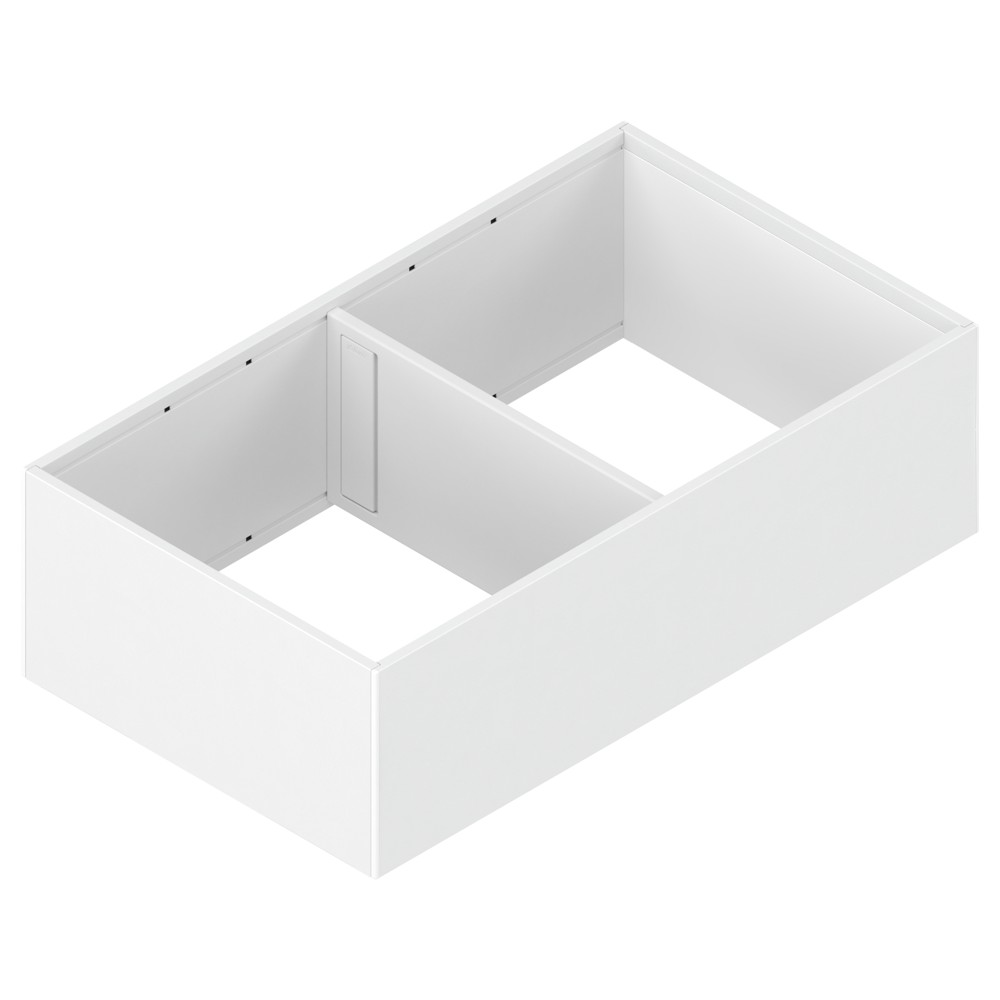 AMBIA-LINE рамка высокая для LEGRABOX, сталь, НД=400 мм, ширина=218 мм, белый шелк