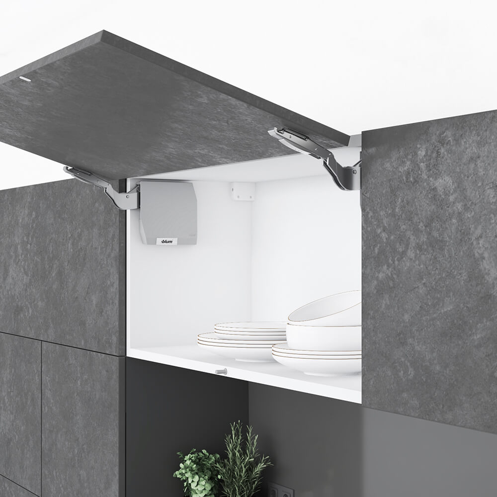 AVENTOS HK-S, силовой механизм EE, TIP-ON, серый