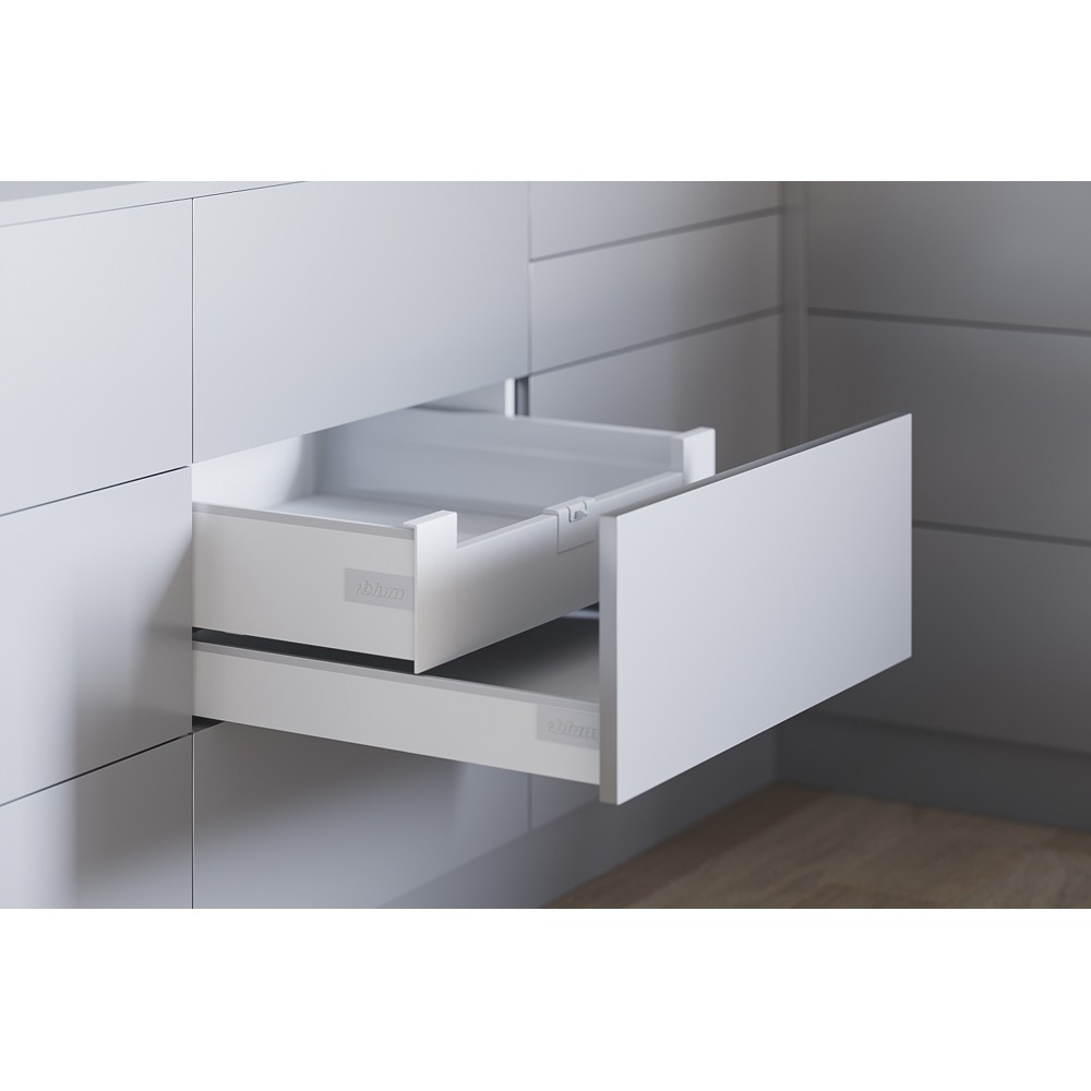 TANDEMBOX antaro, внутренний ящик TIP-ON BLUMOTION, высота К 450 мм, белый шелк