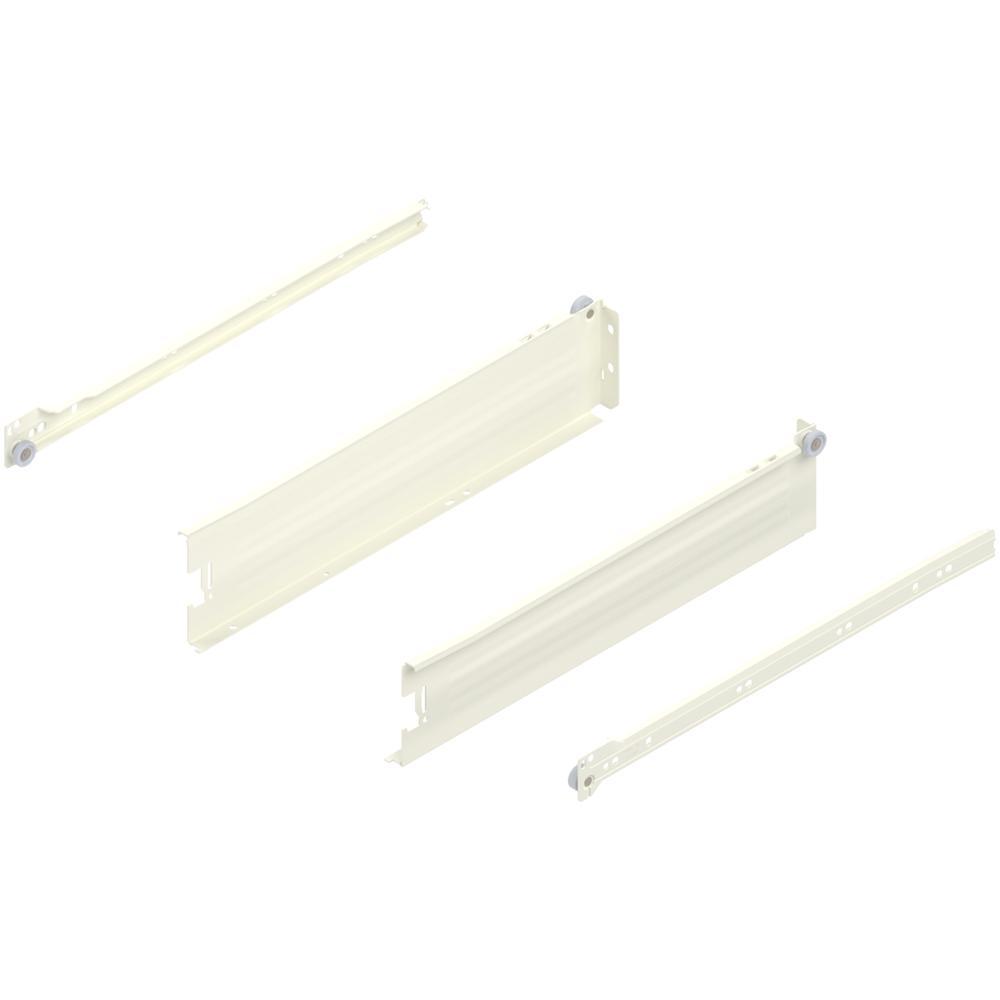 METABOX M (86 mm), част. выдвиж., 25 кг, НД=400 мм, комплект, под саморезы, кремовый