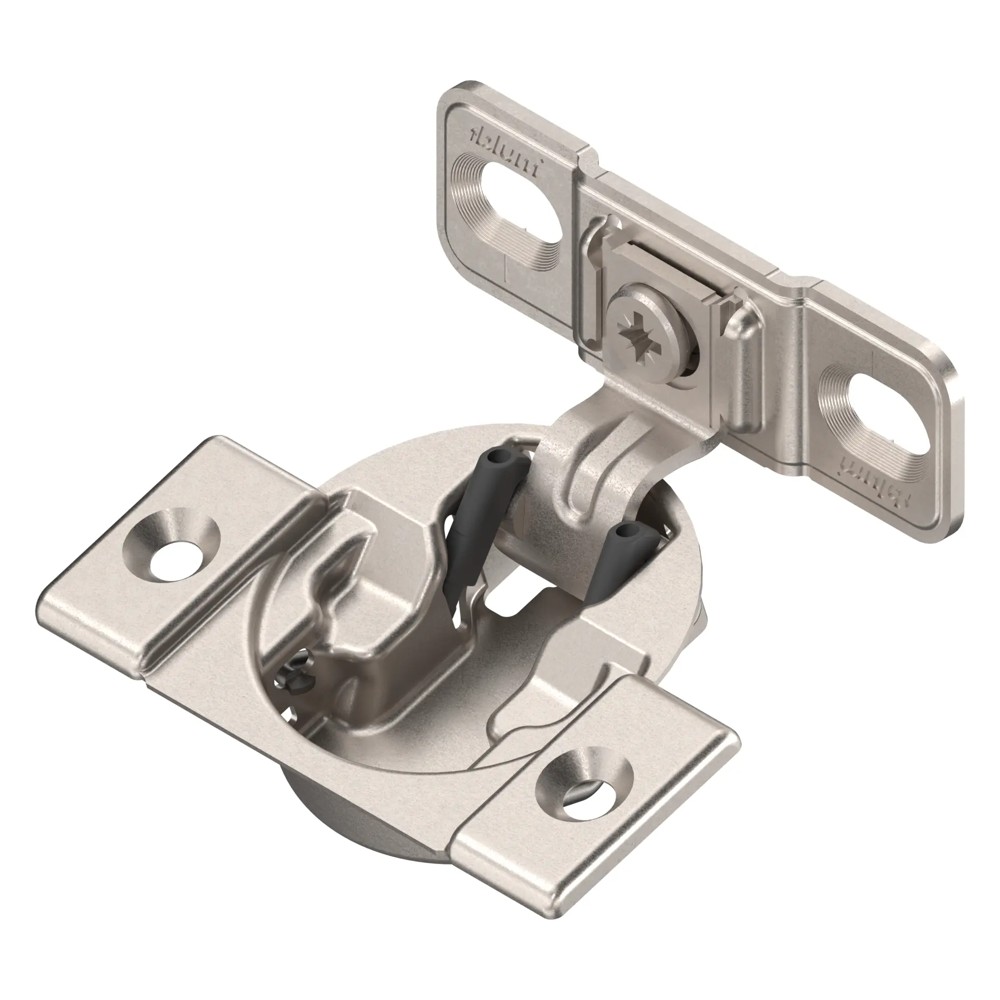 Петля COMPACT 107°, наложение 1 3/8" или более, с пружиной, с ответной планкой, на саморезы