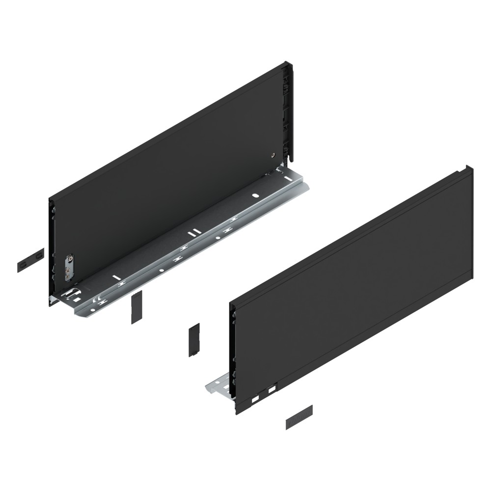 LEGRABOX pure царга высота C (177 мм), НД=450 мм, левая и правая, КАРБОН черный мат.