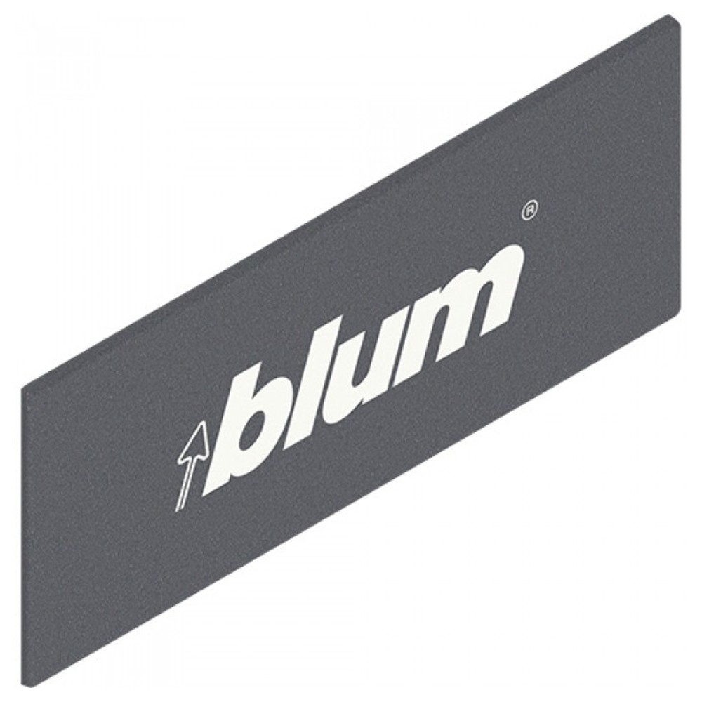 TANDEMBOX заглушка, прямоугольная, симметрич., с надписью (blum), серый ОРИОН