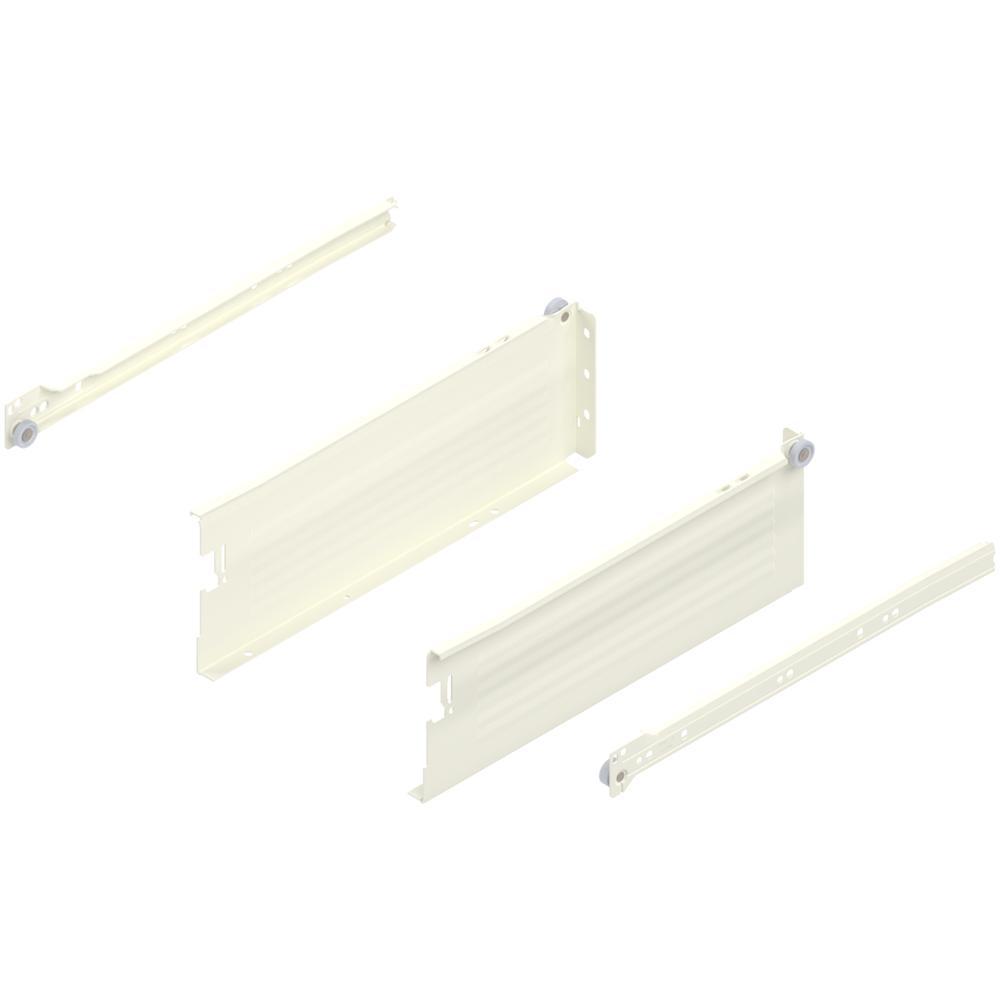 METABOX K (118 мм), част. выдвиж., 25 кг, НД=350 мм, комплект, под саморезы, кремовый