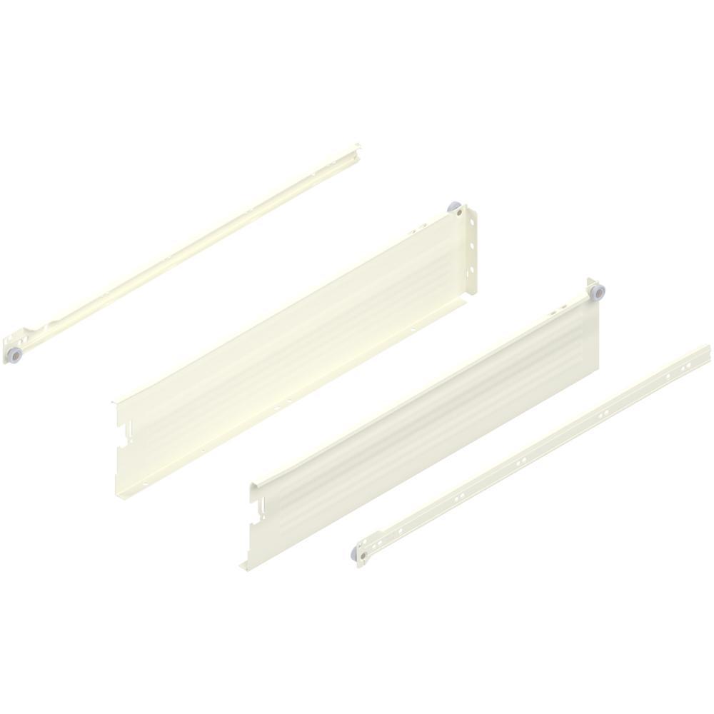 METABOX K (118 мм), част. выдвиж., 25 кг, НД=550 мм, комплект, под саморезы, кремовый