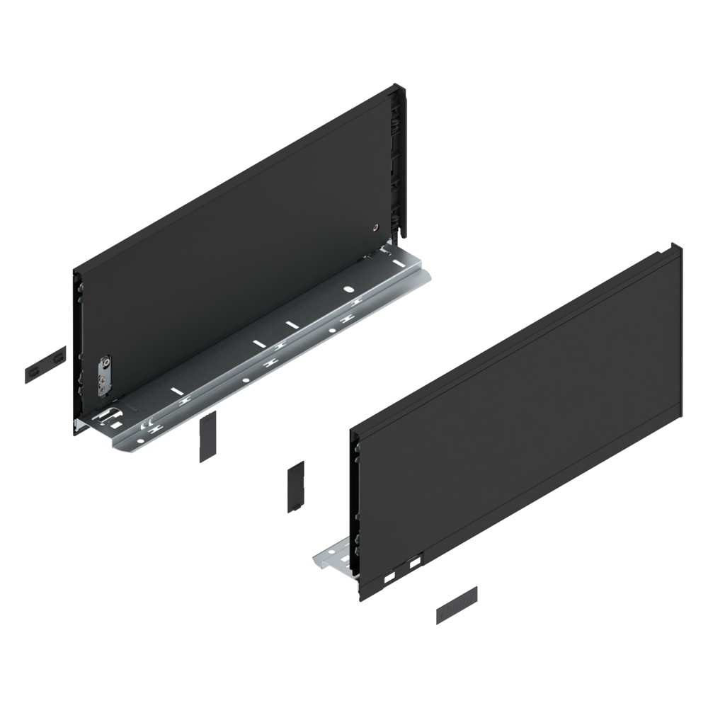 LEGRABOX pure царга высота C (177 мм), НД=400 мм, левая и правая, КАРБОН черный мат.