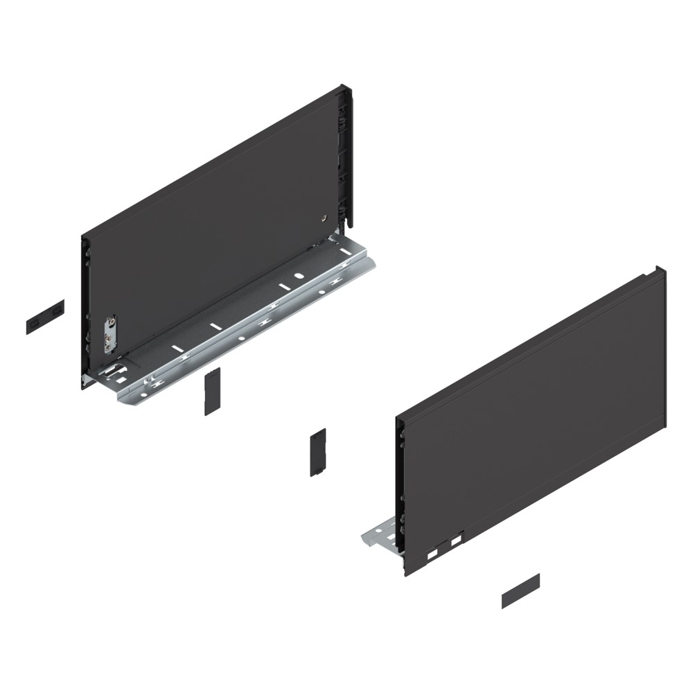 LEGRABOX pure царга высота C (177 мм), НД=350 мм, левая и правая, КАРБОН черный мат.
