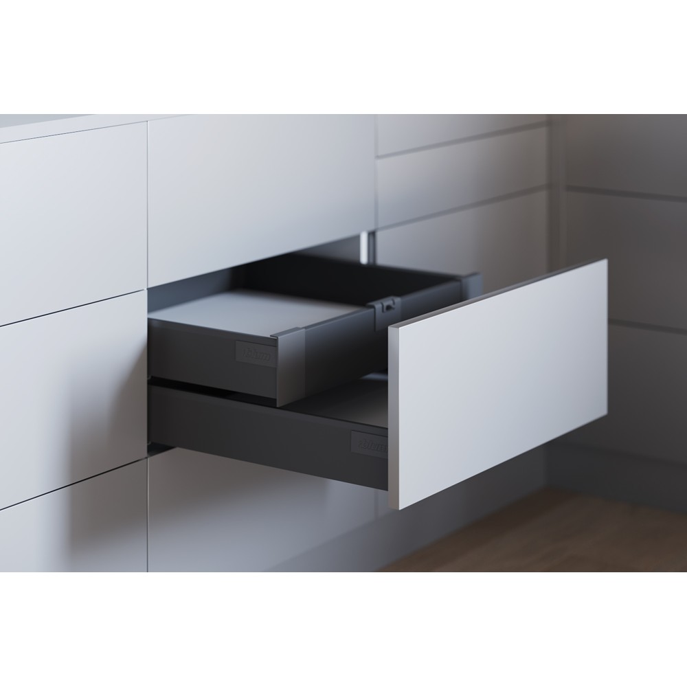 TANDEMBOX antaro, внутренний ящик TIP-ON BLUMOTION, высота M 400 мм, серый ОРИОН