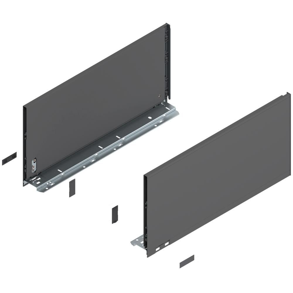 LEGRABOX pure · стандартный ящик F · 500 мм · 70 кг · серый ОРИОН · EXPANDO