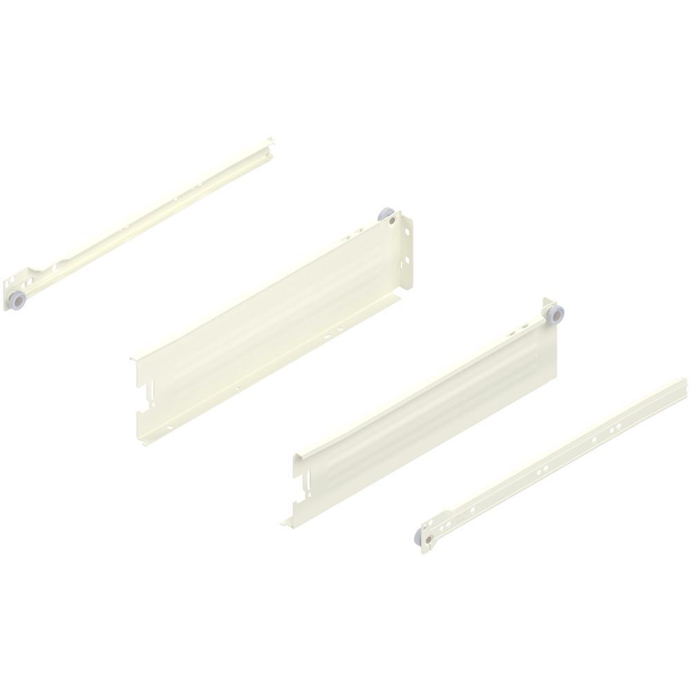 METABOX M (86 mm), част. выдвиж., 25 кг, НД=350 мм, комплект, под саморезы, кремовый
