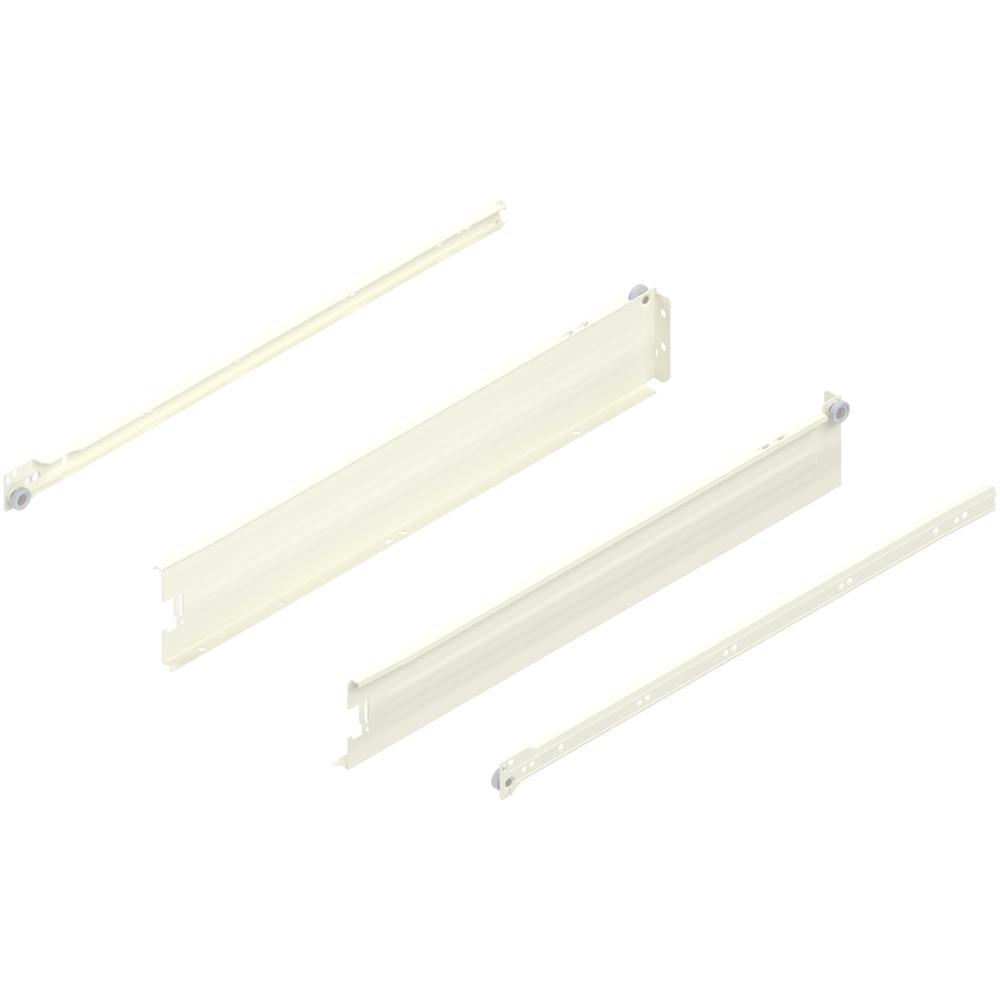 METABOX M (86 mm), част. выдвиж., 25 кг, НД=550 мм, комплект, под саморезы, кремовый