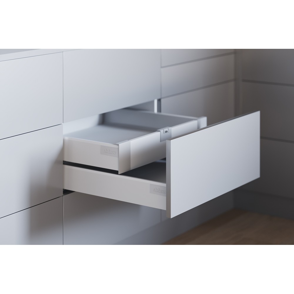 TANDEMBOX antaro, внутренний ящик TIP-ON BLUMOTION, высота M 650 мм, белый шелк 65кг
