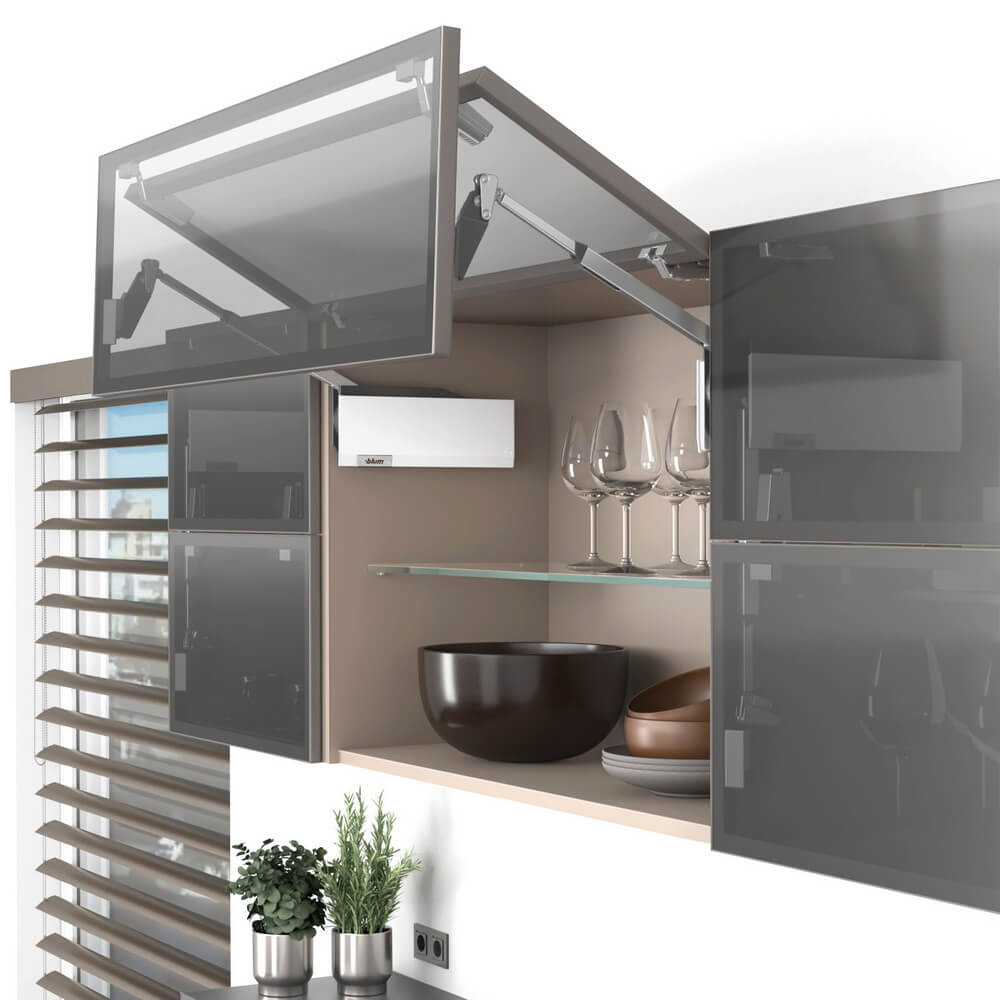 AVENTOS HF top узкие алюминиевые рамки 25/35 белый