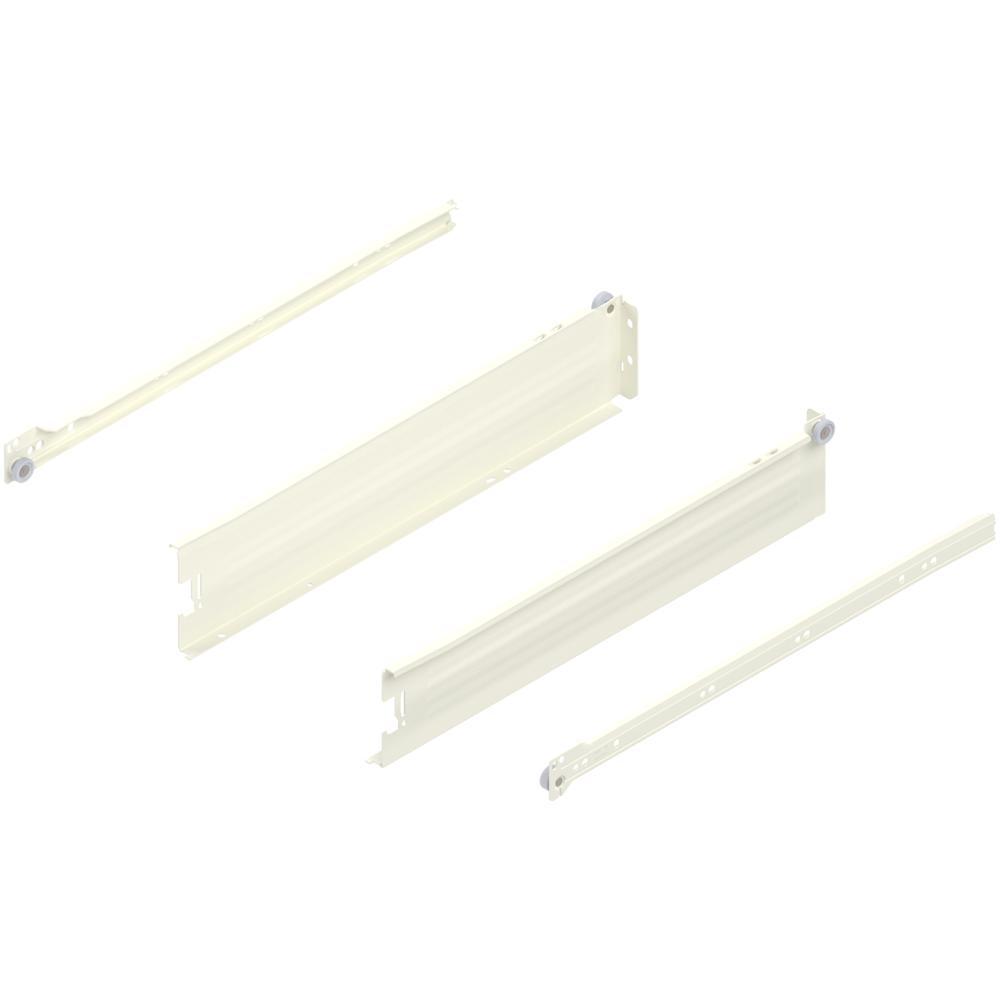 METABOX M (86 mm), част. выдвиж., 25 кг, НД=450 мм, комплект, под саморезы, кремовый
