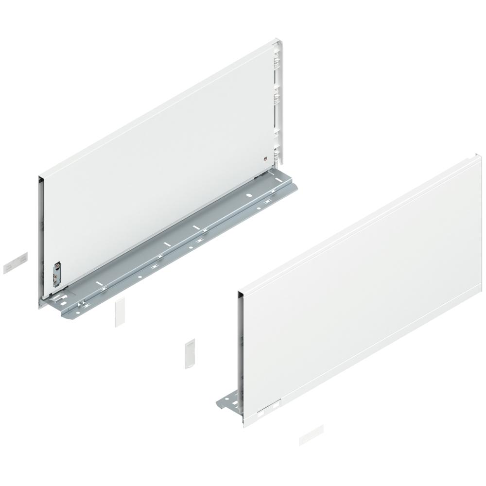 LEGRABOX pure · стандартный ящик F · 500 мм · 40 кг · белый шёлк · EXPANDO
