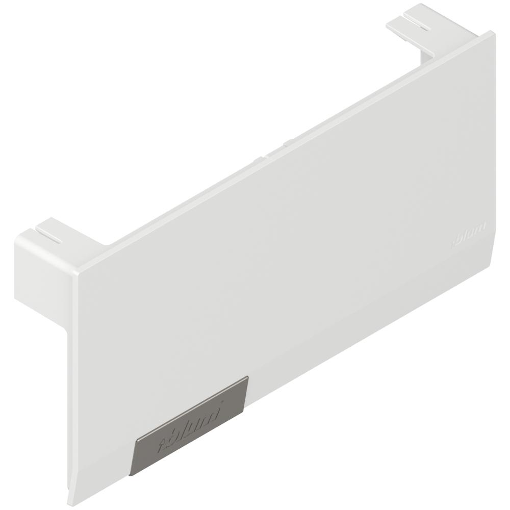 AVENTOS HK top заглушка большая (с вмонтир. малой) белая/нерж. сталь, левая