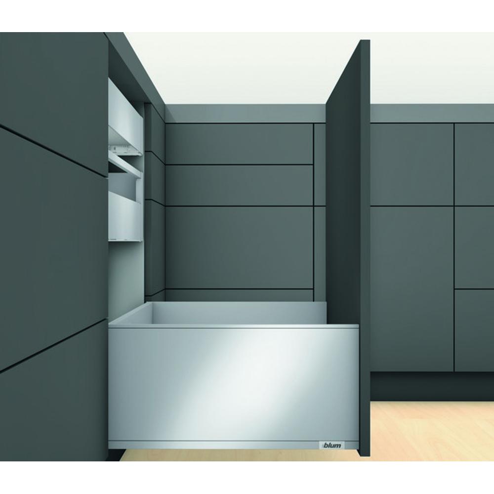 LEGRABOX pure, cтандартный ящик TIP-ON BLUMOTION, высота F 550 серый Орион