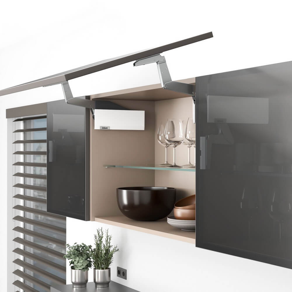 AVENTOS HS top 28/35 узкая алюминиевая рамка, БЕЛЫЙ