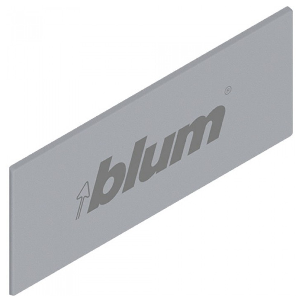 TANDEMBOX заглушка, прямоугольная, симметрич., с надписью (blum), светло-серый
