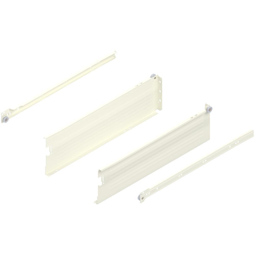 METABOX K (118 мм), част. выдвиж., 25 кг, НД=450 мм, комплект, под саморезы, кремовый